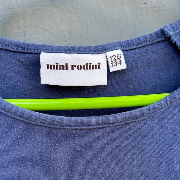 Mini Rodini Navy  Floral Dress, size 8/9 - Picture 6 of 6